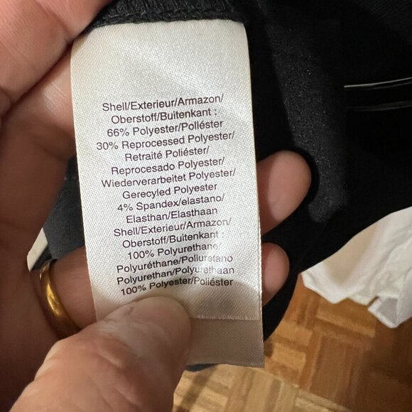 DKNY Womens Faux Wrap Polyester Sheath Dress Sz 2 in Black - Picture 7 of 11